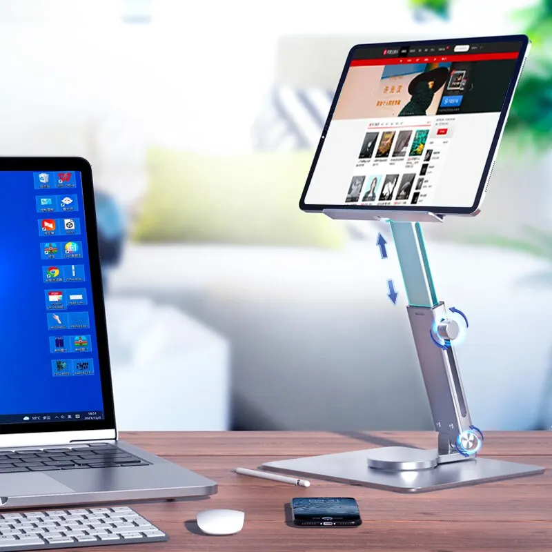 Tablet Reading Accessories - Universal Aluminum Alloy Portable Tablet Holder