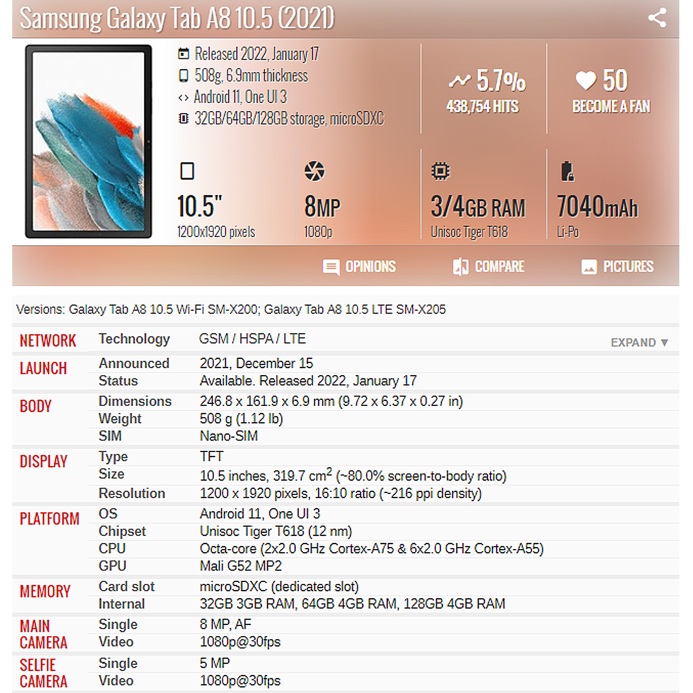 LCD For Samsung Galaxy Tab A8  - Tablet Accessories For Samsung incelemesi ve fiyatı