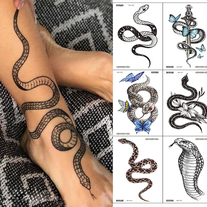 Women Snake Temporary Tattoos  - Hotwav Tablet Accessories incelemesi ve fiyatı