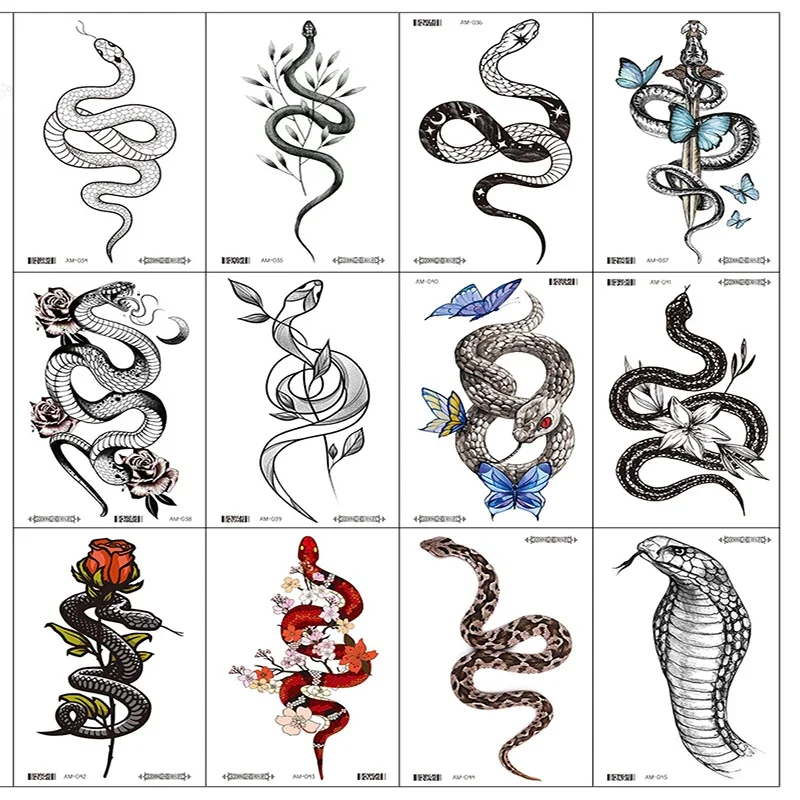Women Snake Temporary Tattoos  - Hotwav Tablet Accessories incelemesi ve fiyatı