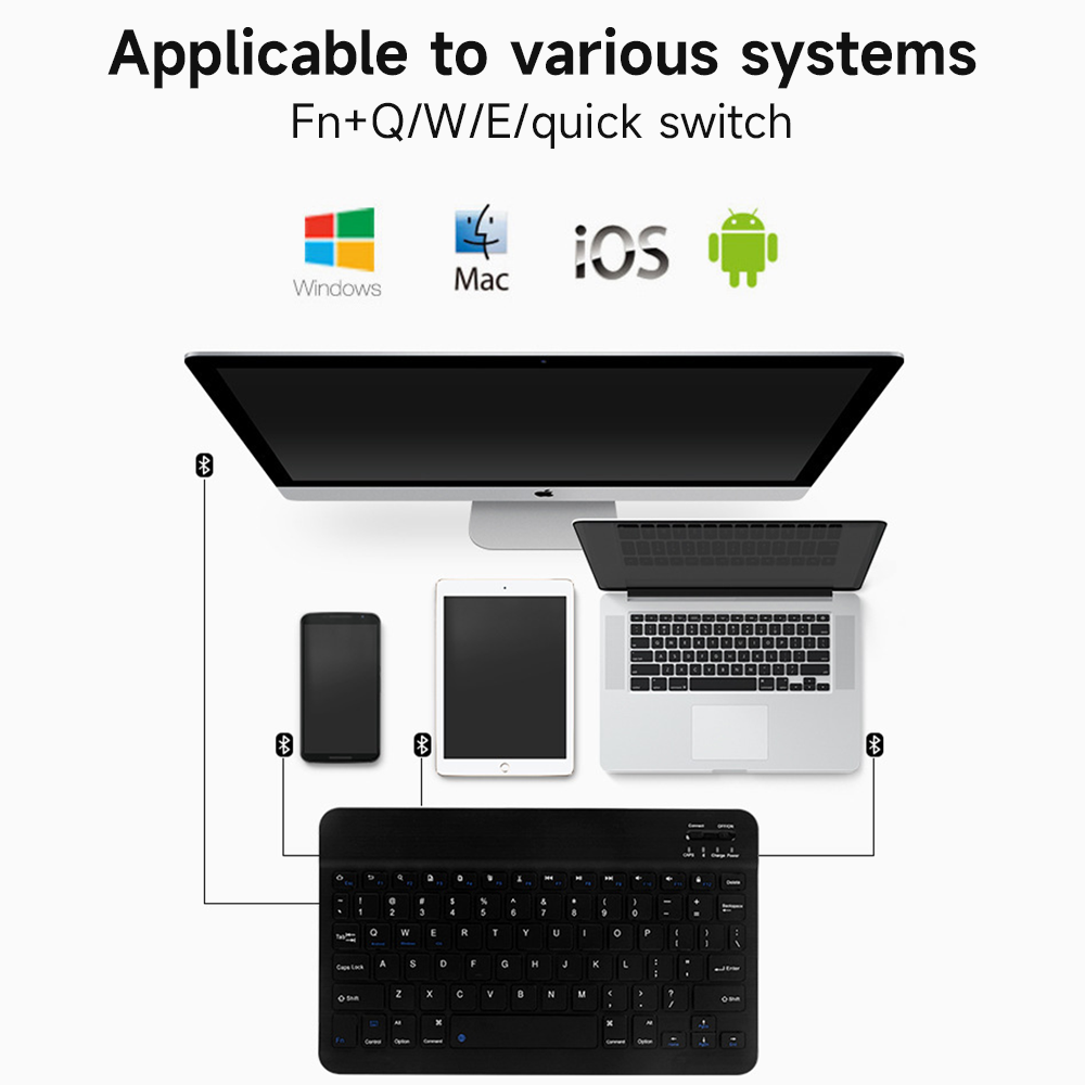 Bluetooth Keyboard for IOS And - Tablet Accessories For Samsung incelemesi ve fiyatı