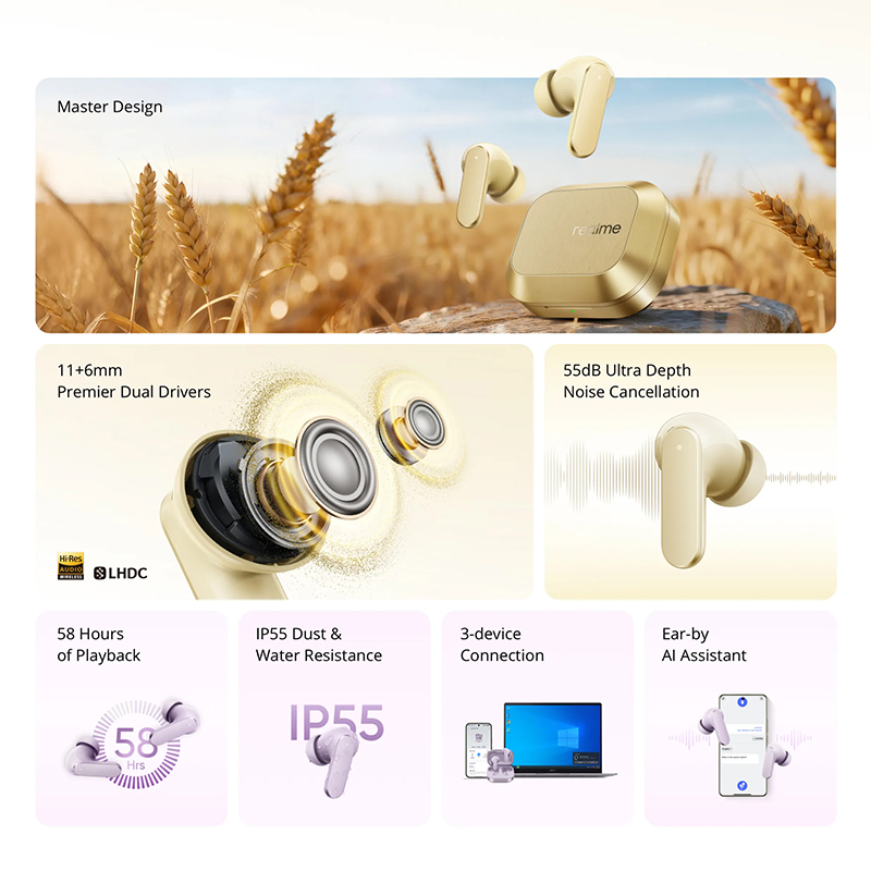 realme Buds Air 8  Wireless Ea - Realme Tablet Accessories incelemesi ve fiyatı
