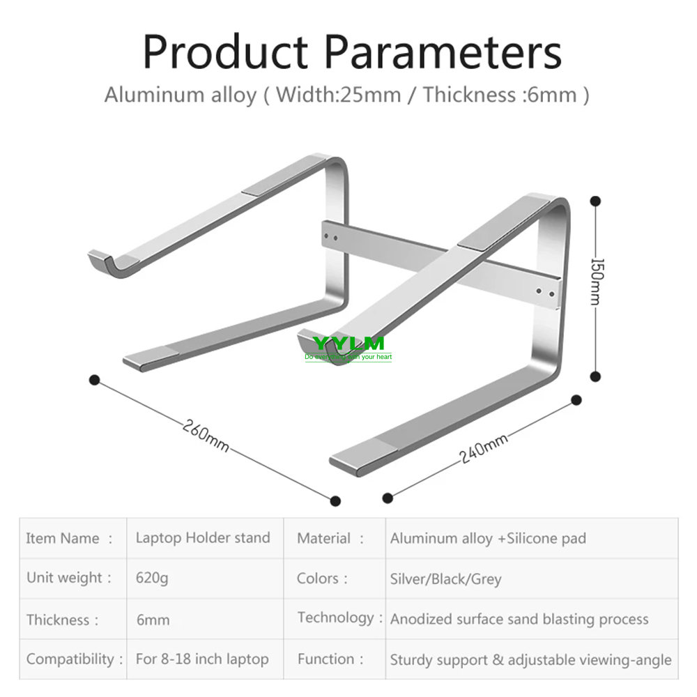 Aluminum Laptop Stand Notebook - Xiaomi Tablet Accessories incelemesi ve fiyatı