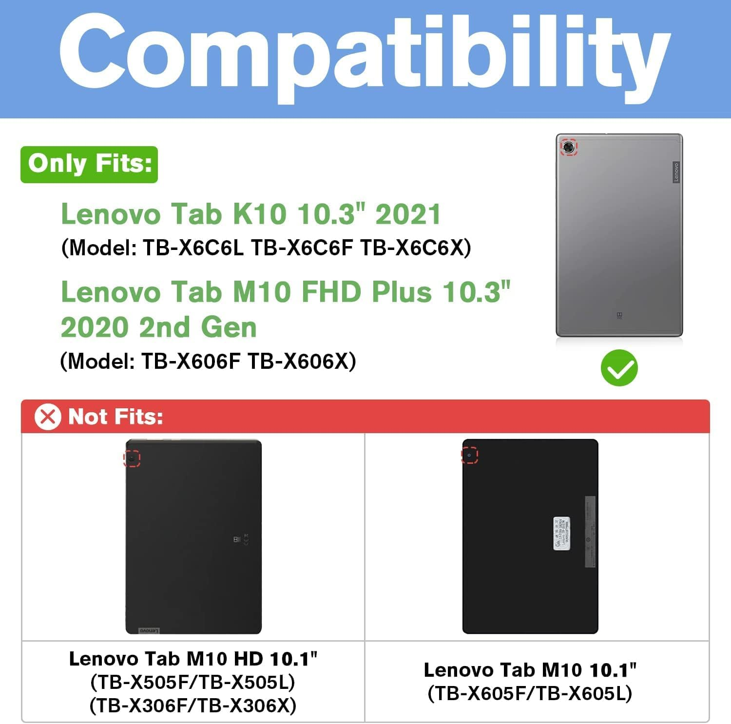 Case for Tab M10 Plus 10.3 Inc - Lenovo Tablet Plus Accessories incelemesi ve fiyatı