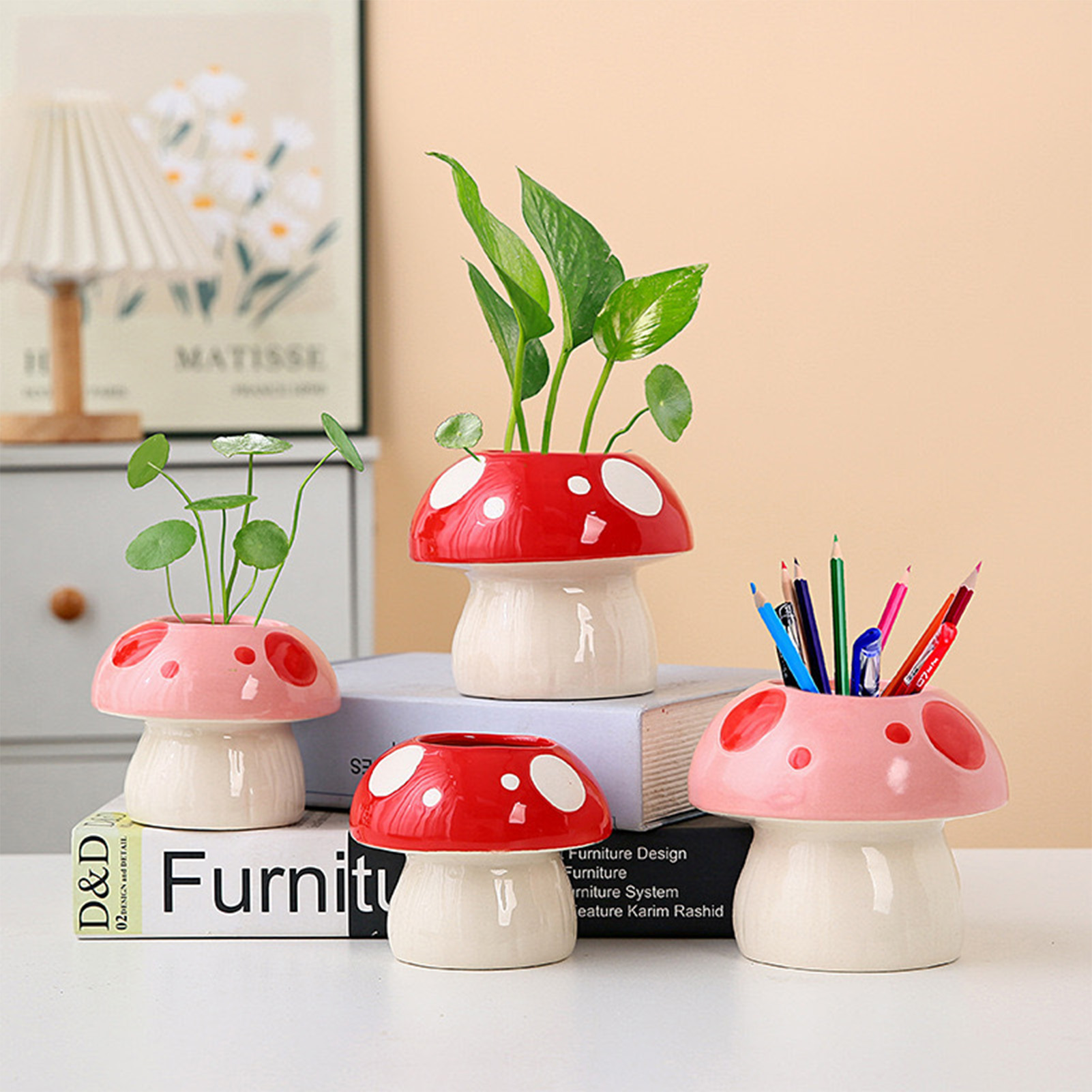 Creative Ceramic Vase Cute Mus - Tablet Reading Accessories incelemesi ve fiyatı