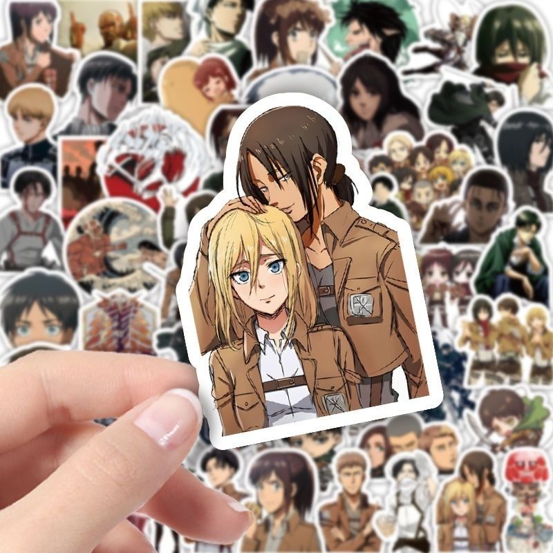 60Pcs Attack on Titan Anime St - Tablet Cute Accessories incelemesi ve fiyatı
