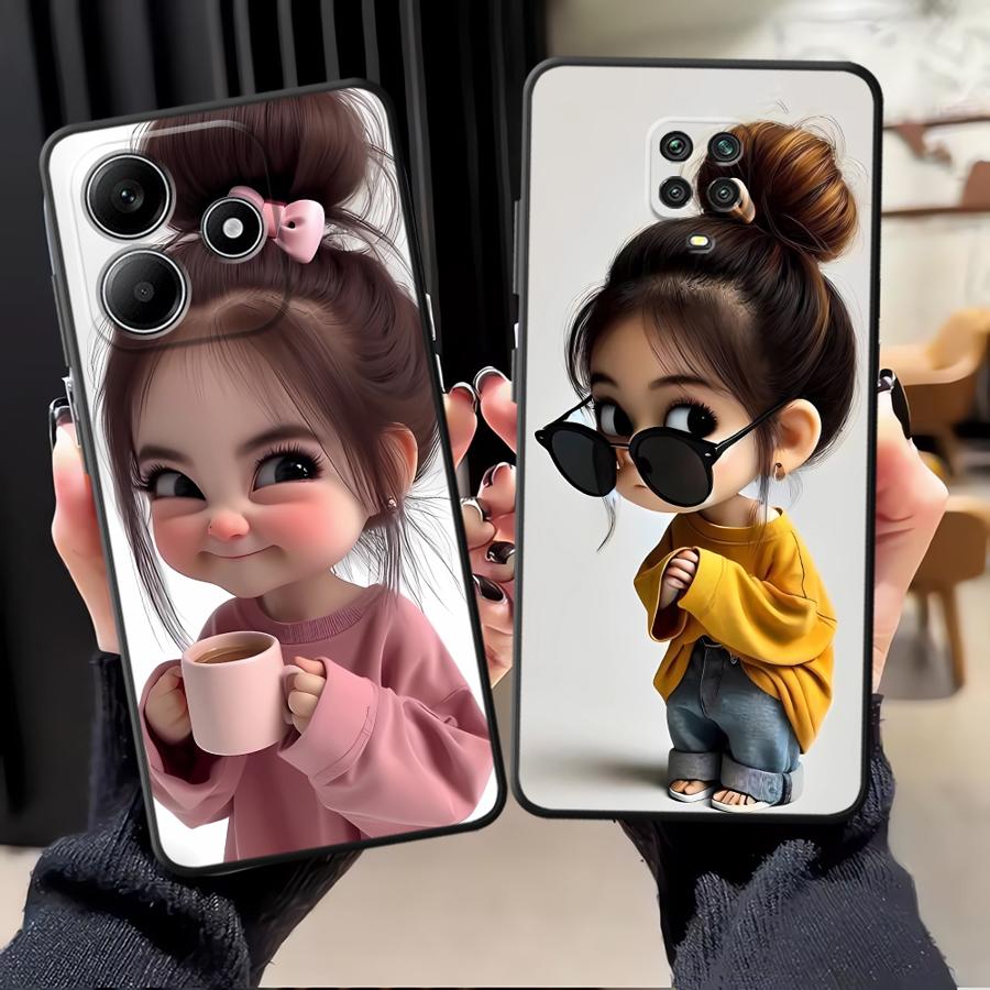 Cartoon Girl Pattern Funda Pho - Tablet And Accessories Case incelemesi ve fiyatı