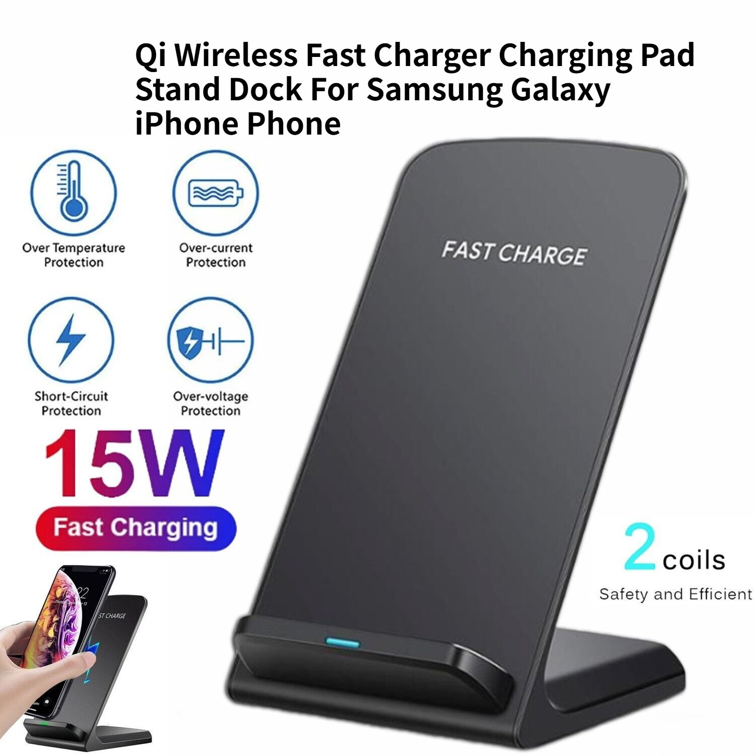 Qi Wireless Fast Charger Charg - Wireless Charging Pad incelemesi ve fiyatı