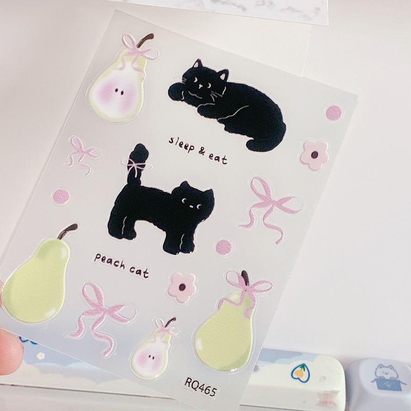 Cute Green Apple Cat Jelly Sti - Iphone Tablet Accessories incelemesi ve fiyatı