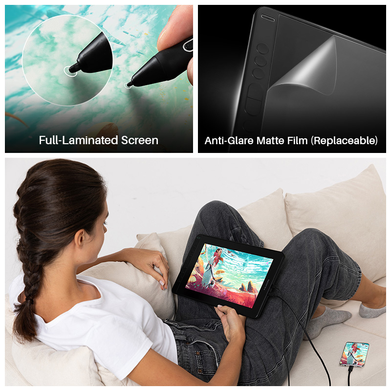HUION Kamvas 12 Graphic Tablet - Huion Tablet Accessories incelemesi ve fiyatı