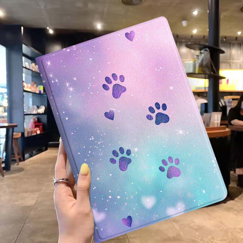 Cartoon Glitter Paw Prints Sof - Lenovo Tablet Plus Accessories incelemesi ve fiyatı
