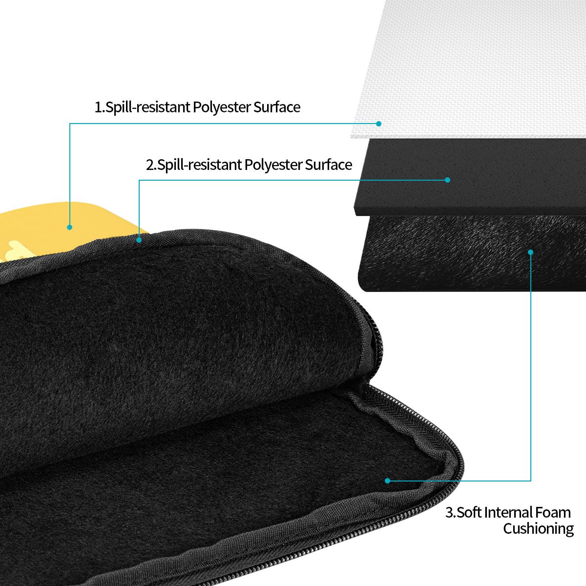 Laptop Liner Sleeve 12 13 15 1 - Tablet Sleeves & Cases Ipad Accessories incelemesi ve fiyatı
